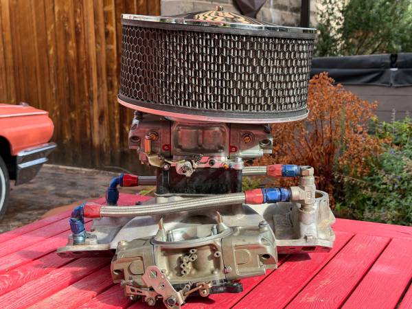 Demon 850 Race Carburetor On Edelbrock Victor Jnr Intake 1