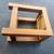 West Elm Cube Nightstand Lamp Side Table drawer chestnut brown 8 thumbnail