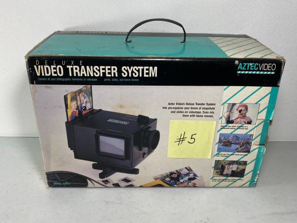 Aztec Deluxe Video Transfer System- Film, Slides, Photo Transfer Box 5 1