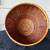 Vintage Hand-woven Split Bamboo Basket in Red and Tan 2 thumbnail