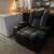 High End Black Leather Recliner with cupholders and storage 6 thumbnail