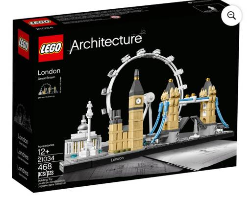 LEGO Architecture London Skyline Collectible Model Building Kit with London Eye, 1