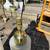 (2) Vintage Asian influence reverse painted satin glass lamps A228 5 thumbnail