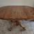 Solid Oak Pedestal Dining Table with Claw Feet – Extends to Seat 6 4 thumbnail