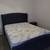 Velvet Black Queen Bedroom Set w/ 2 Nightstands and 1 small dresser 6 thumbnail
