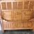 Queen Solid Pine Cottage Louvered Shutter Headboard and Footboard 3 thumbnail