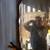 Antique Arched Top Mirror with Wood Frame 48 inches across 4 thumbnail