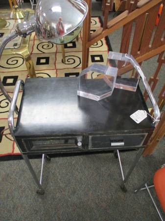 Art Deco Sterilizer Barber Nail Table - Light Works 1
