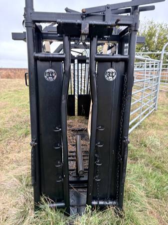 Cattle sorter fencing with chute 1