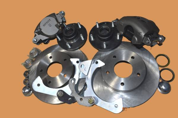 1955, 56 1957 CHEVY TRI5 FRONT ZERO OFFSET DISC BRAKES 1