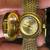 Anne Klein Gold Tone Diamond Flip-Top Bracelet with Hidden Watch 9 thumbnail