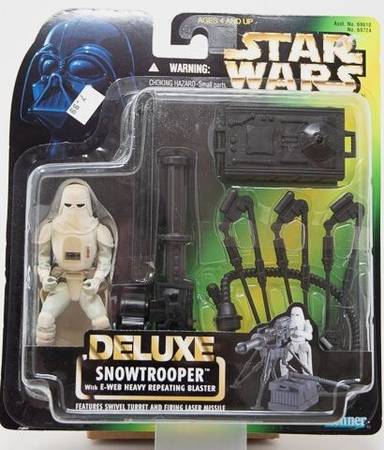 New 1996 Star Wars Deluxe Snowtrooper Power of the Force Sealed 1