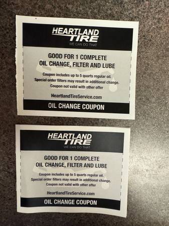 Oil changes coupon 1