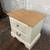 Vintage pine and white country shabby chic 2 drawer nightstand 3 thumbnail