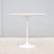 Mid-Century Eero Saarinen for Knoll 22.5" Oval White Tulip Side Table 5 thumbnail