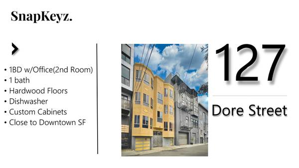 $3,299 / 2br - 732ft2 - 127 Dore St- Amplio 2BD en SoMa a pocas cuadras del centro de SF! (SOMA / south beach)64049801357825120