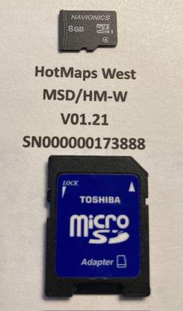 Navionics micro SD for fish finders 1