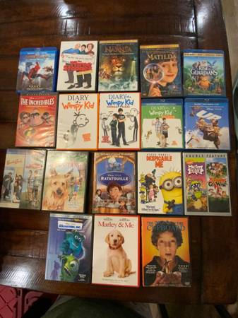 15 kid DVDs (sold altogether) 1