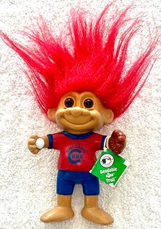 Chicago Cubs-Bendable Russ Troll-Vintage-1992 MLB-Officially Licensed Product-Ne 1