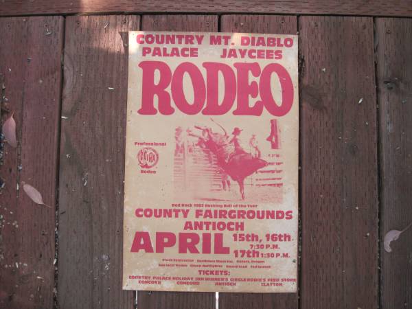 Vintage Antioch California Rodeo Poster 1