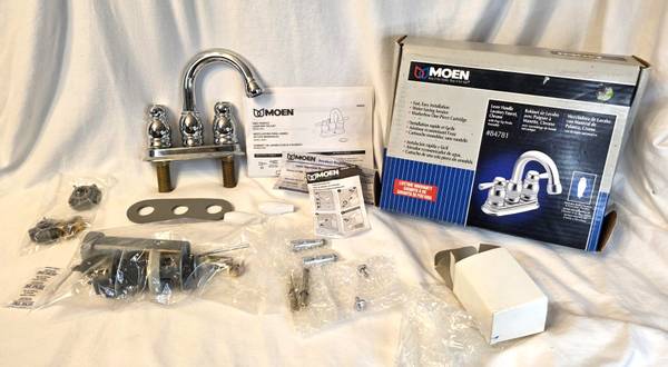 Moen 84781 Chrome Bathroom Faucet New Open Box 1