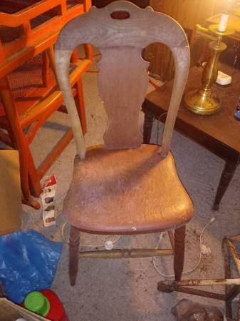 2 Country Primative Chairs 1