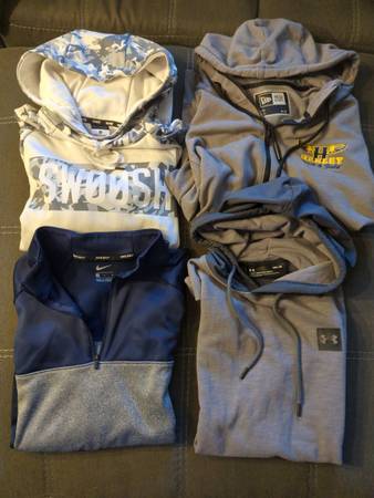 Men's Size Medium Sweatshirts Nike Under Armour 1