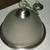 Pendant light, dome-style in brushed nickel and frosted glass 3 thumbnail