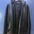 whispering smith men's large black pleather (faux leather) jacket coat 1 thumbnail