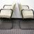 CHAIRS - (2) UPHOLSTERED - Beige / Button Tufted - BOTH for 2 thumbnail