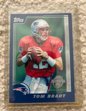 2005 TOPPS TOM BRADY THROWBACK #6 OF 7 FOOTBALL CARD 1