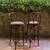 Vintage MCM Bentwood Thonet Bistro Leopard Print Barstools Counter Stools Set 1 thumbnail