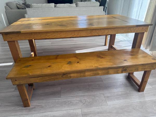 Classic Rustic Farm Table 1