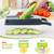 Kitchen Vegetable Chopper 13-in-1 Food Cutter 8 Stainless Steel Blades 12 thumbnail