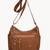 Crossbody Bag Light Brown Color Multiple Compartments & Zipper Pockets 3 thumbnail