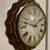 vintage 70s Landmark Quartz Analog Clock wood & glass 2 thumbnail