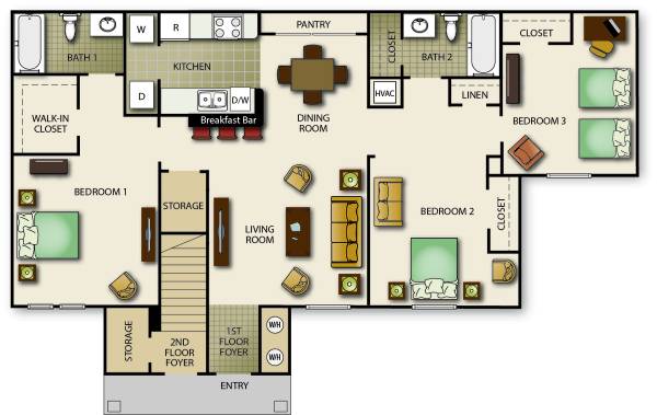 $1,812 / 3br - 1195ft2 - Head-turning Style, Extraordinary Location. (Palm Bay)63846409573123124