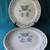 2 Corelle Sponge Blue Hearts 10 1/4" Dinner Plates 1 thumbnail