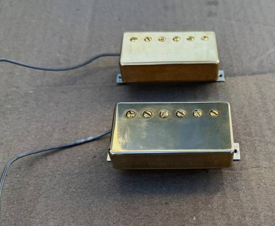Gibson USA 498T/490R Pickup Set, Gold Covers - musical instruments