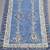 Handmade Handwoven Cotton Kilim Denim Rug Blue 4' x 6' 1 thumbnail