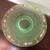 Tiffin Luminescent Green Satin Glass Floral Pattern Decorated Bowl 1 thumbnail