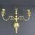 Candle Holders Two Arm Ornate Solid Brass Wall Sconces 12 5/8" Tall 3 thumbnail