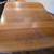 Solid walnut dining table, Tiger Oak Farm Table and Glass top Desk for 18 thumbnail