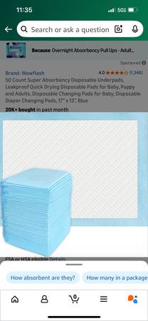 Underpad Changing pads 1