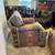 Vintage Upholstered Southwest Aztec Armchair with Ottoman Bohemian 4 thumbnail