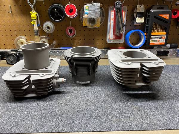 2 Stroke Cylinders. Just Sandblasted. 1