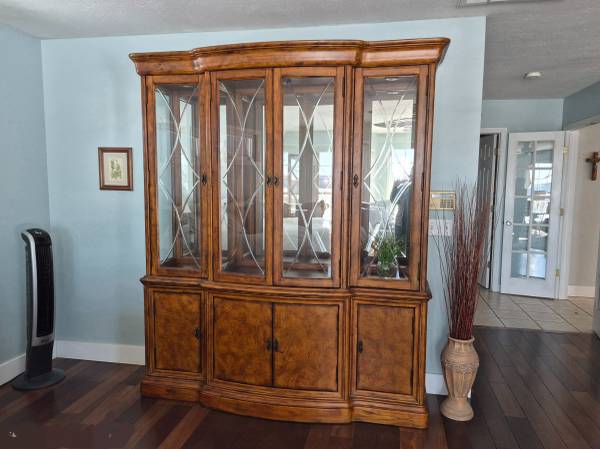 Gorgeous Break Front China Cabinet 1