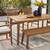 New outdoor dining patio furniture wood set 1 thumbnail