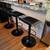 3 Adjustable Black Bar Stools 4 thumbnail
