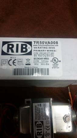 TR50VA008 Transformer, 50Va, 480/277/240/208 to 120 Vac, Functional De 1